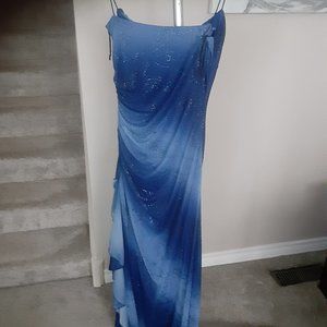 Blue cocktail dress